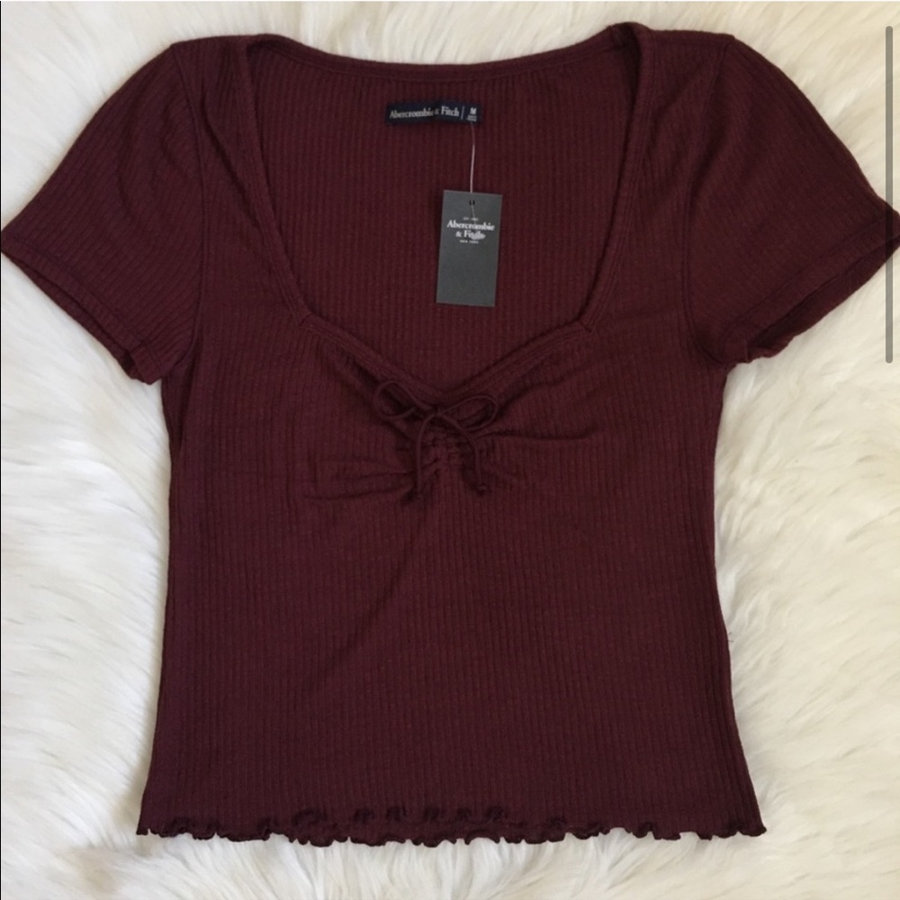 Ribbed Square Neck Top